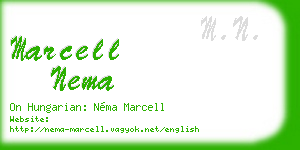 marcell nema business card